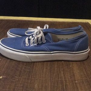 Blue and white vans